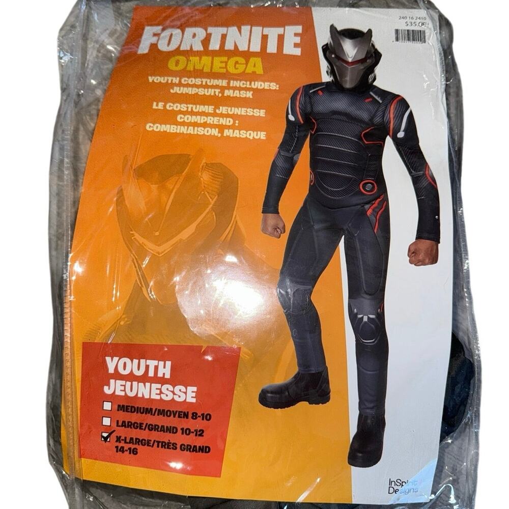 New Boys XL 14-16 Omega Halloween Costume Fortnite video game character outfit - Picture 3 of 5